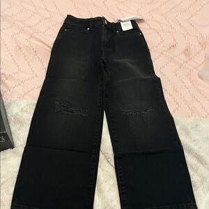 Calvin Klein Jeans Black Wide Leg Denim